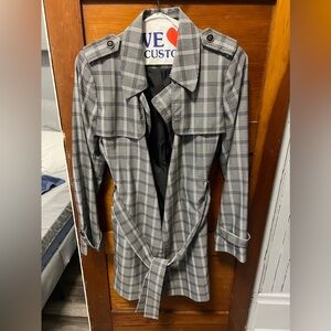 Tommy Hilfiger Grey Plaid Coat